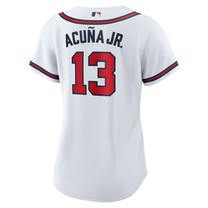 Ronald Acuna Jr. Atlanta Braves Women's Home Replica Player Jersey - White | Nike