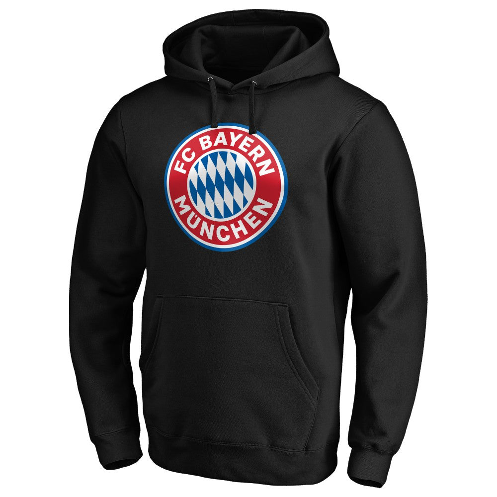 Bayern Munich Logo Pullover Hoodie - Black sale