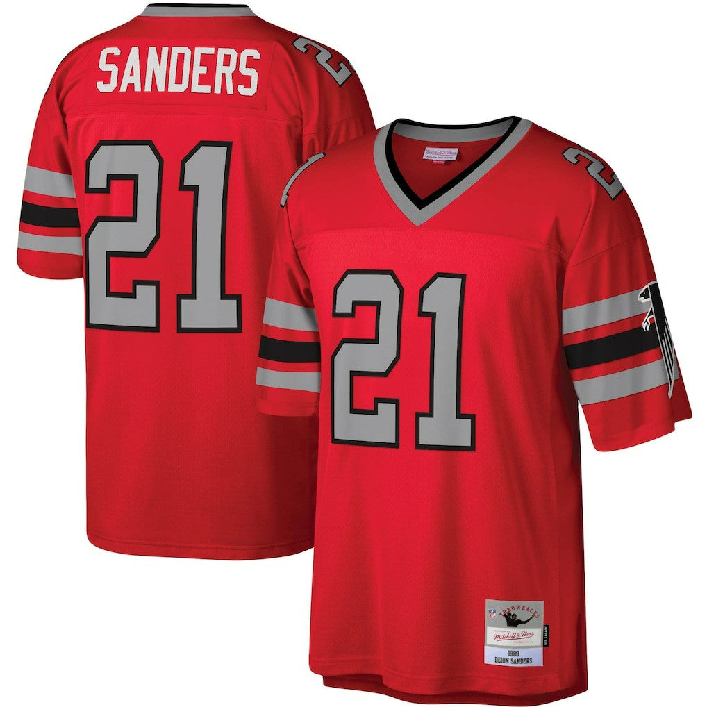 Deion Sanders Atlanta Falcons Legacy Replica Jersey - Red cheap