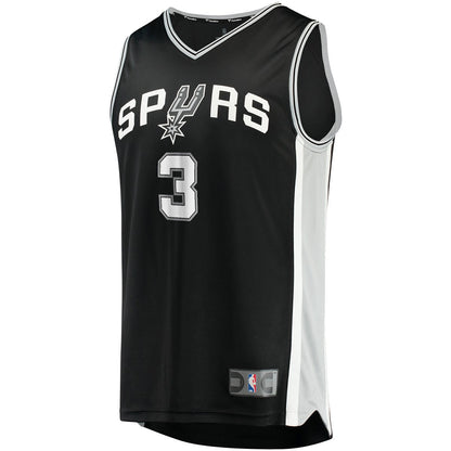Keldon Johnson San Antonio Spurs Fast Break Replica Jersey Black - Icon Edition | Fanatics cheap