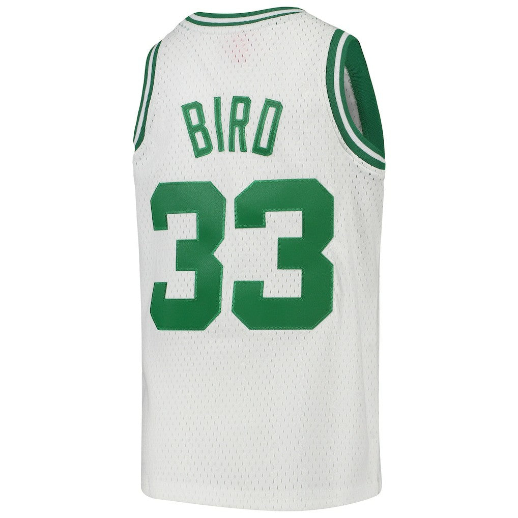 Larry Bird Boston Celtics Youth 1985-86 Hardwood Classics Swingman Throwback Jersey - White | Mitchell & Ness shop