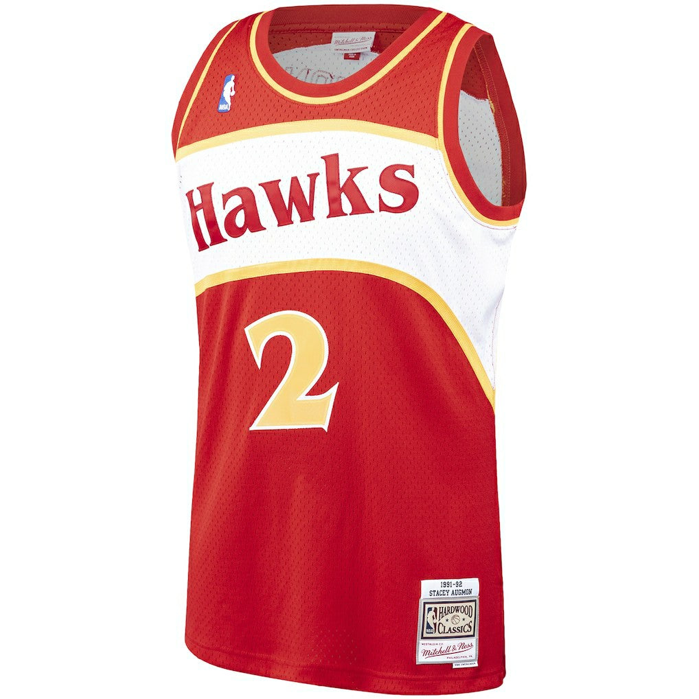 Stacey Augmon Atlanta Hawks 1991/92 Hardwood Classics Swingman Jersey - Red | Mitchell & Ness on sale