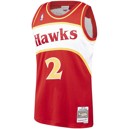 Stacey Augmon Atlanta Hawks 1991/92 Hardwood Classics Swingman Jersey - Red | Mitchell & Ness on sale
