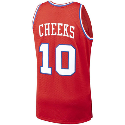 Maurice Cheeks Philadelphia 76ers Hardwood Classics Swingman Jersey - Red | Mitchell & Ness outlet