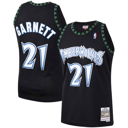 Kevin Garnett Minnesota Timberwolves Hardwood Classics Swingman Jersey - Black | Mitchell & Ness cheap