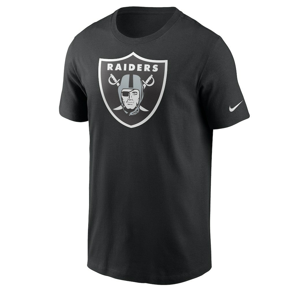 Las Vegas Raiders Primetime Logo Essential T-Shirt - Black | Nike for sale