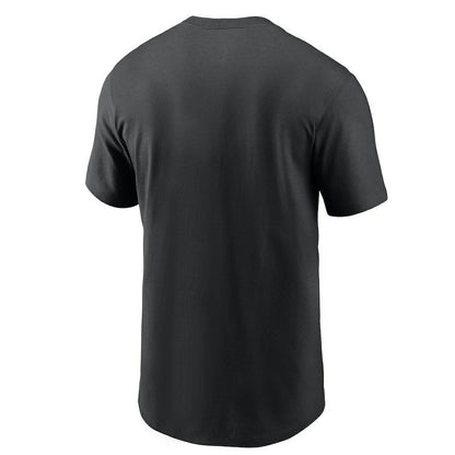 Las Vegas Raiders Primetime Logo Essential T-Shirt - Black | Nike for sale
