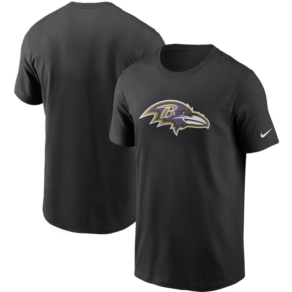 Baltimore Ravens Primetime Logo Essential T-Shirt - Black | Nike outlet