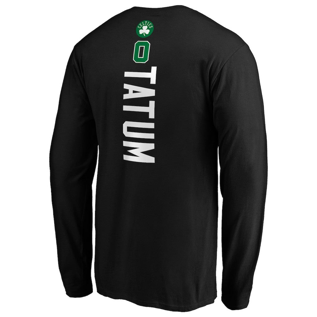 Jayson Tatum Boston Celtics Playmaker Name & Number Long Sleeve T-Shirt - Black cheap