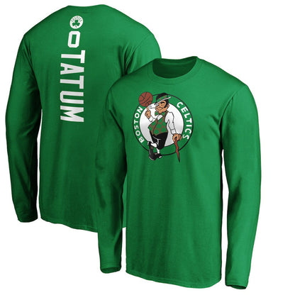 Jayson Tatum Boston Celtics Playmaker Name & Number Long Sleeve T-Shirt - Kelly Green outlet