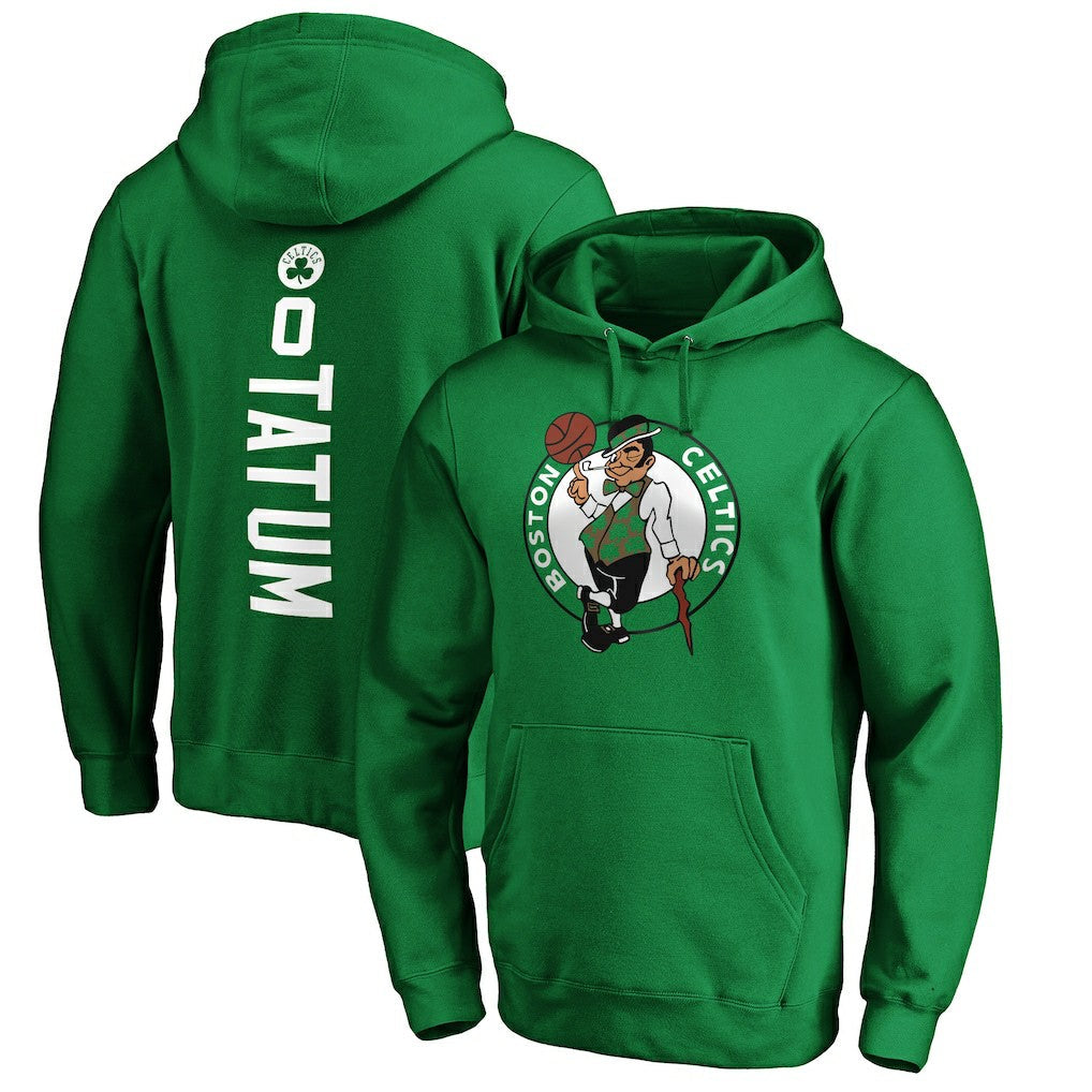 Jayson Tatum Boston Celtics Playmaker Name & Number Pullover Hoodie - Kelly Green cheap