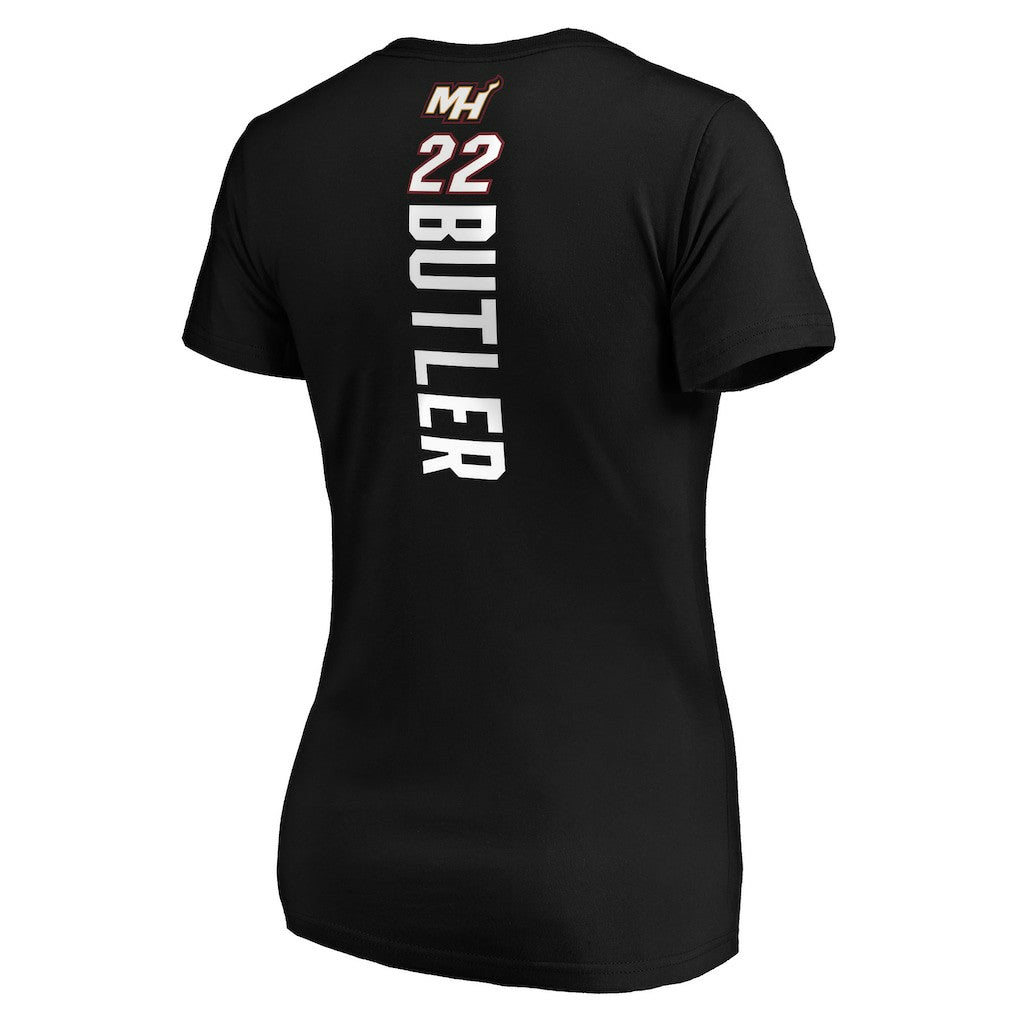 Jimmy Butler Miami Heat Women's Playmaker Logo Name & Number V-Neck T-Shirt - Black | Fanatics online