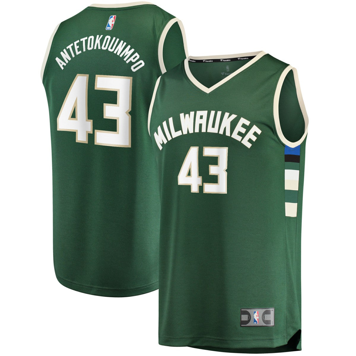 Thanasis Antetokounmpo Milwaukee Bucks Fast Break Replica Player Jersey - Icon Edition - Hunter Green | Fanatics on sale