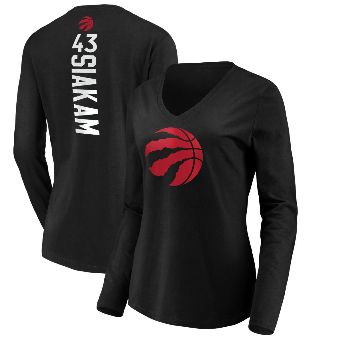 Pascal Siakam Toronto Raptors Women's Playmaker Name & Number Long Sleeve T-Shirt - Black | Fanatics on sale