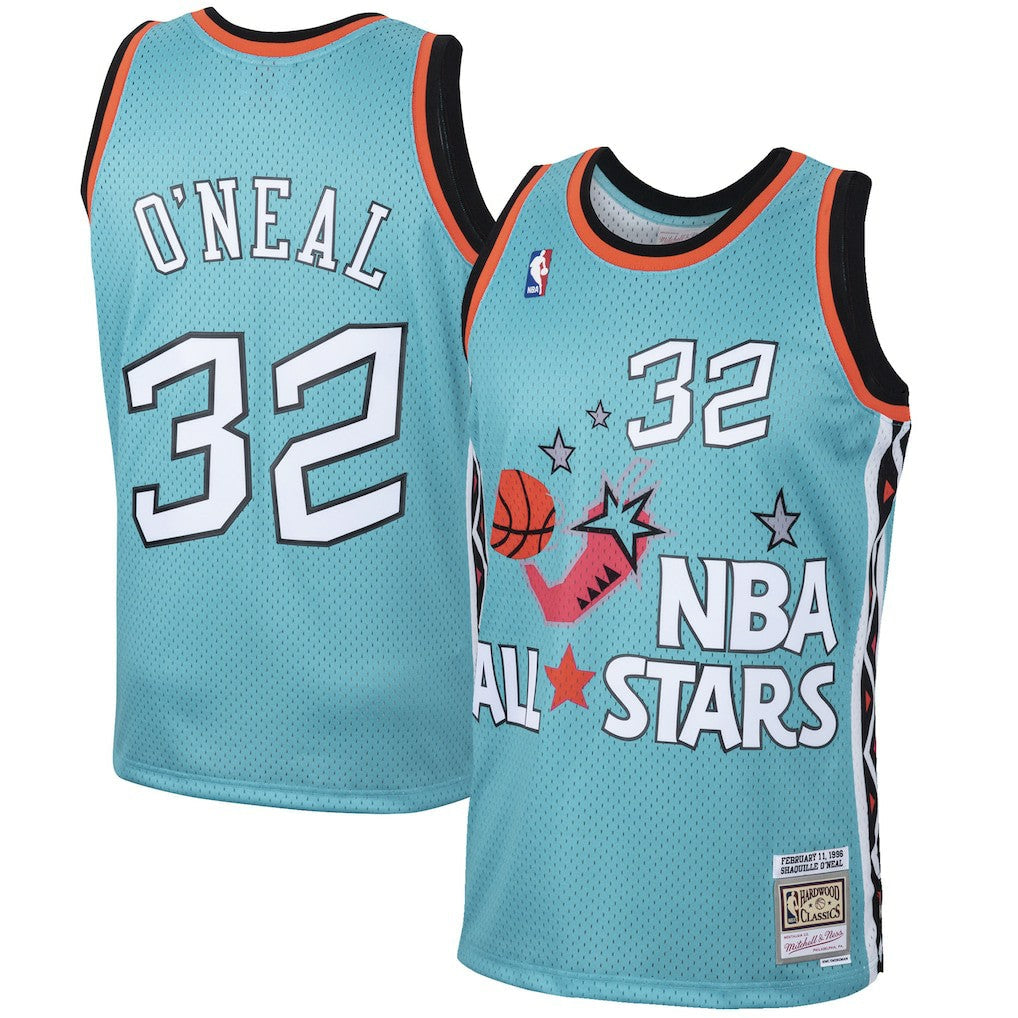 Shaquille O'Neal Eastern Conference 1996 All-Star Hardwood Classics Swingman Jersey - Teal | Mitchell & Ness shop