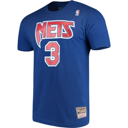 Drazen Petrovic Brooklyn Nets Hardwood Classics Name & Number Player T-Shirt - Royal | Mitchell & Ness on sale