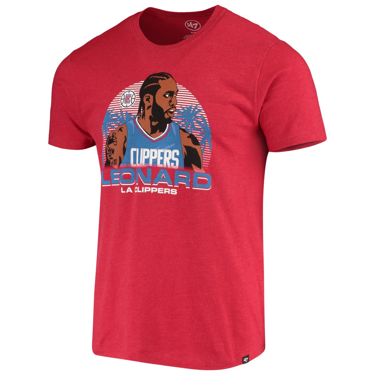 Kawhi Leonard LA Clippers '47 Player Graphic T-Shirt - Red | 47 brand sale