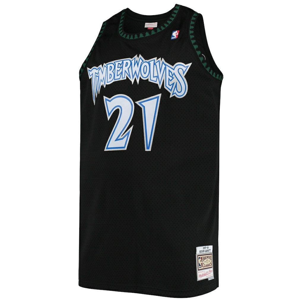 Kevin Garnett Minnesota Timberwolves 1997/98 Big & Tall Hardwood Classics Swingman Jersey - Black | Mitchell & Ness on sale