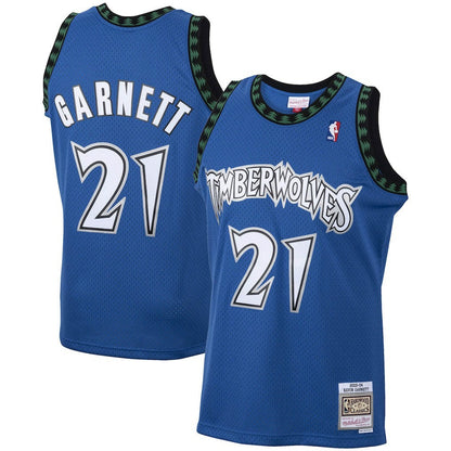 Kevin Garnett Minnesota Timberwolves 2003/04 Hardwood Classics Swingman Jersey - Blue | Mitchell & Ness discount