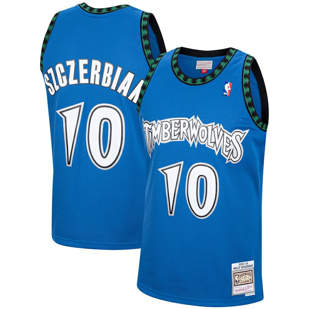 Wally Szczerbiak Minnesota Timberwolves 2003/04 Hardwood Classics Swingman Jersey - Blue | Mitchell & Ness outlet