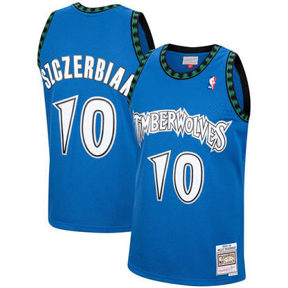 Wally Szczerbiak Minnesota Timberwolves 2003/04 Hardwood Classics Swingman Jersey - Blue | Mitchell & Ness outlet
