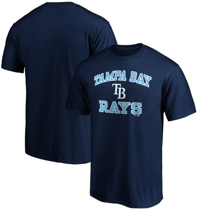 Tampa Bay Rays MTO Label Heart & Soul T-Shirt - Navy