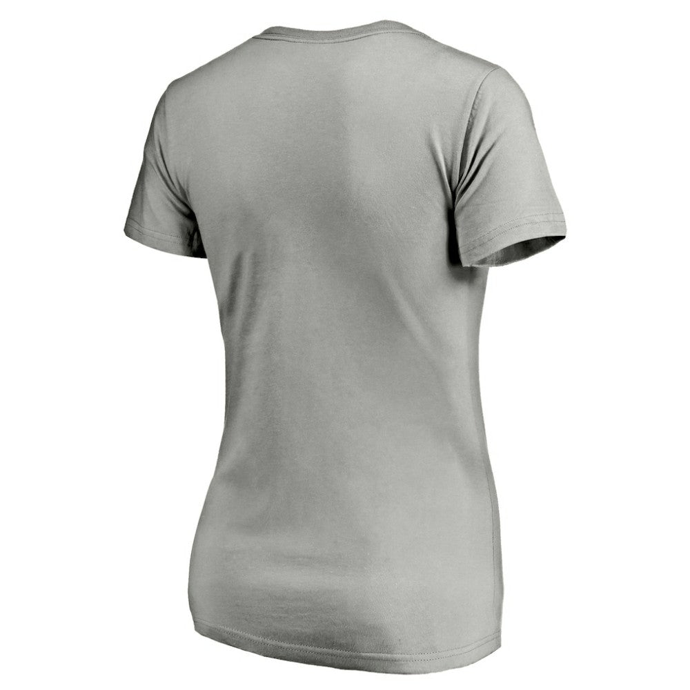 Chicago White Sox Women's Team Logo Lockup V-Neck T-Shirt - Heathered Gray