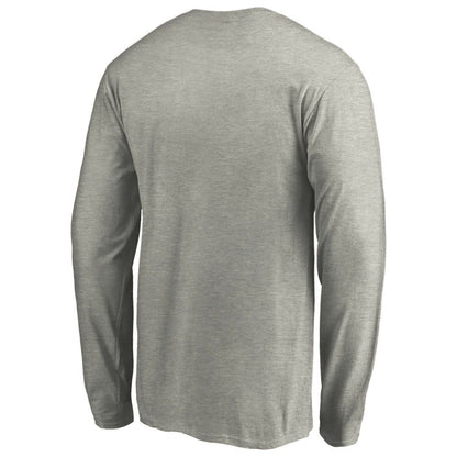 Los Angeles Angels Official Team Logo Long Sleeve T-Shirt - Heather Gray