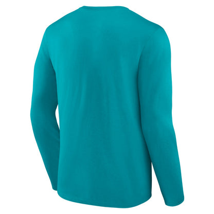 Miami Dolphins Primary Team Logo Long Sleeve T-Shirt - Aqua online