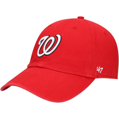 Washington Nationals Heritage Clean Up Adjustable Hat - Red | 47 brand