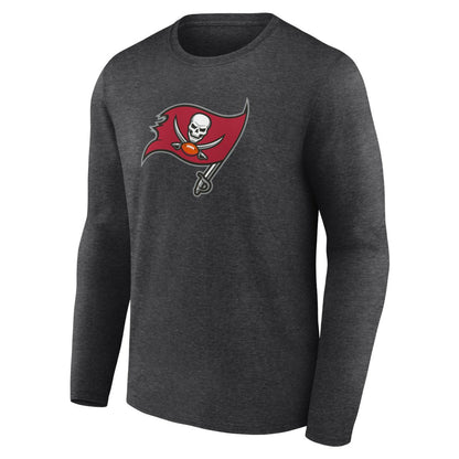 Tampa Bay Buccaneers Primary Team Logo Long Sleeve T-Shirt - Charcoal discount