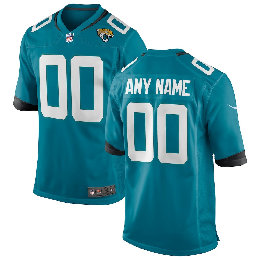 Jacksonville Jaguars Custom Team Game Jersey - Teal | Nike for sale