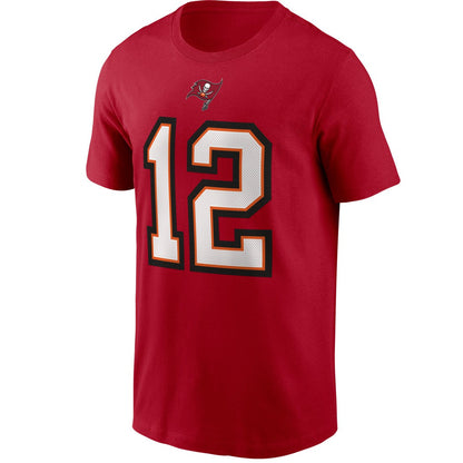 Tom Brady Tampa Bay Buccaneers Name & Number T-Shirt - Red | Nike discount