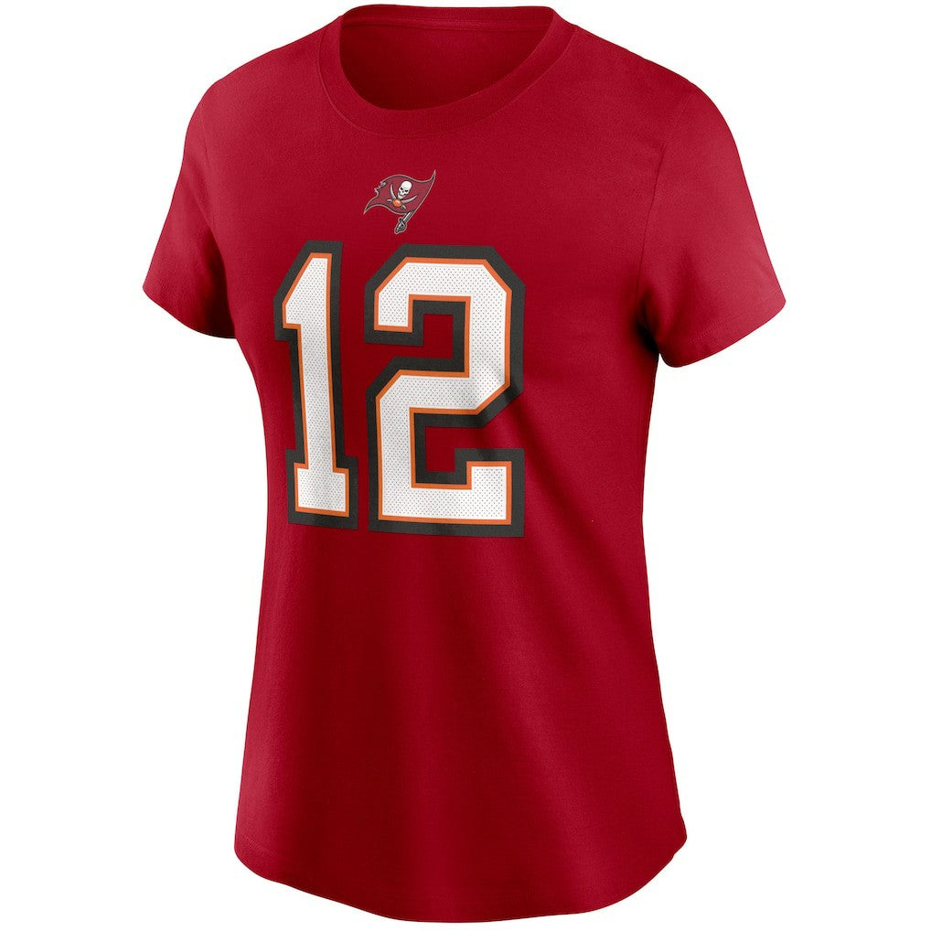 Tom Brady Tampa Bay Buccaneers Women's Name & Number T-Shirt - Red | Nike on sale