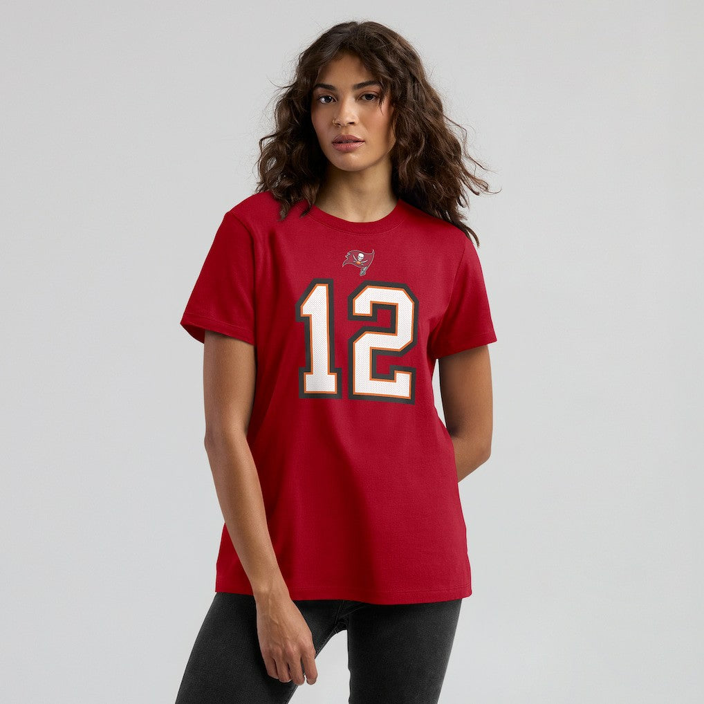 Tom Brady Tampa Bay Buccaneers Women's Name & Number T-Shirt - Red | Nike on sale