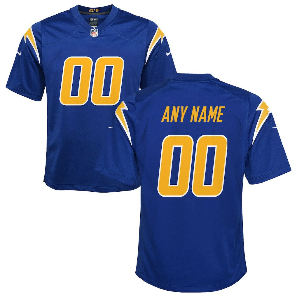 Los Angeles Chargers Youth Alternate Custom Game Jersey - Royal | Nike for sale