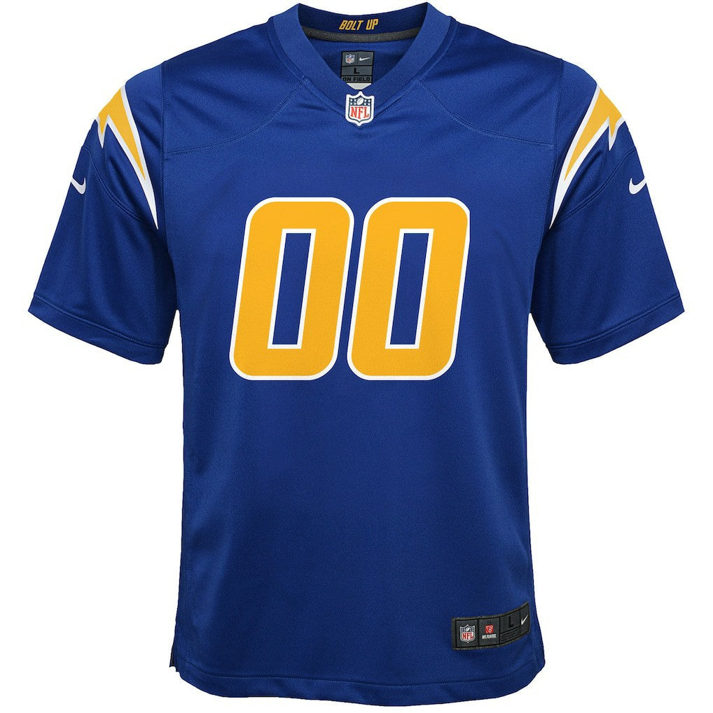 Los Angeles Chargers Youth Alternate Custom Game Jersey - Royal | Nike for sale