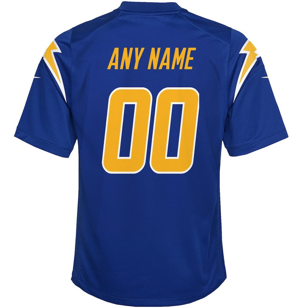 Los Angeles Chargers Youth Alternate Custom Game Jersey - Royal | Nike for sale
