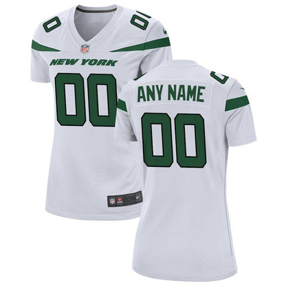 New York Jets Women's Custom Game Jersey - White | Nike for sale