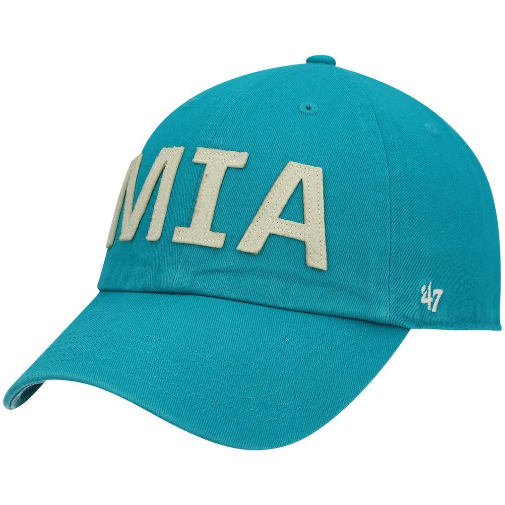 Miami Dolphins '47 Women's Finley Clean Up Adjustable Hat - Aqua discount