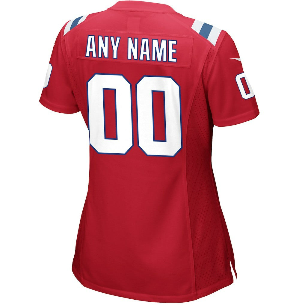 New England Patriots Women's Alternate Custom Jersey - Red | Nike cheap