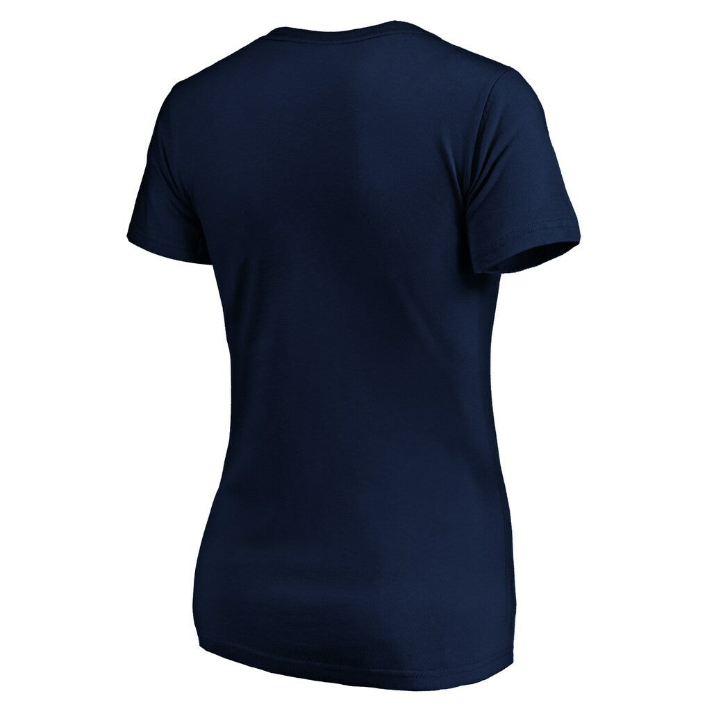 Atlanta Hawks Women's Banner Wave V-Neck T-Shirt - Navy for sale