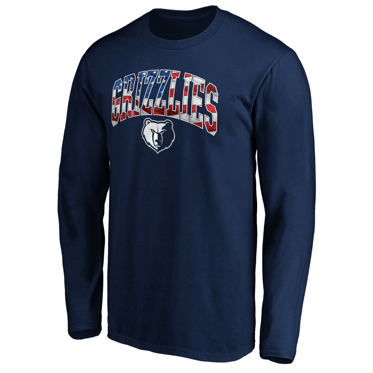 Memphis Grizzlies Banner Wave Long Sleeve T-Shirt - Navy online