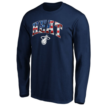 Miami Heat Banner Wave Long Sleeve T-Shirt - Navy sale