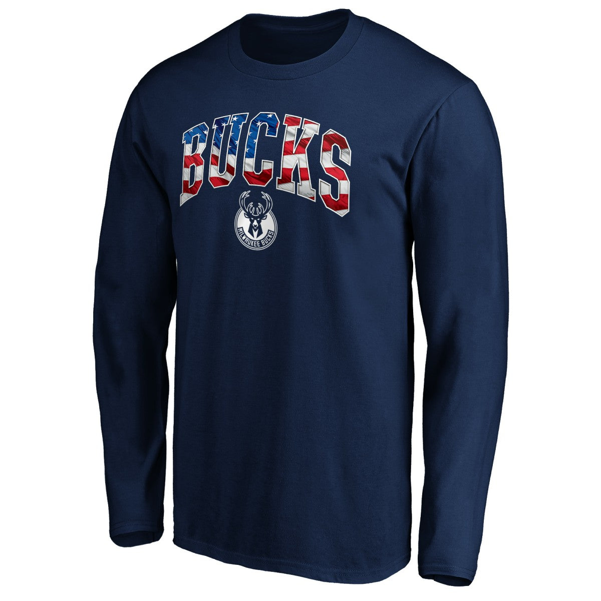 Milwaukee Bucks Banner Wave Long Sleeve T-Shirt - Navy outlet