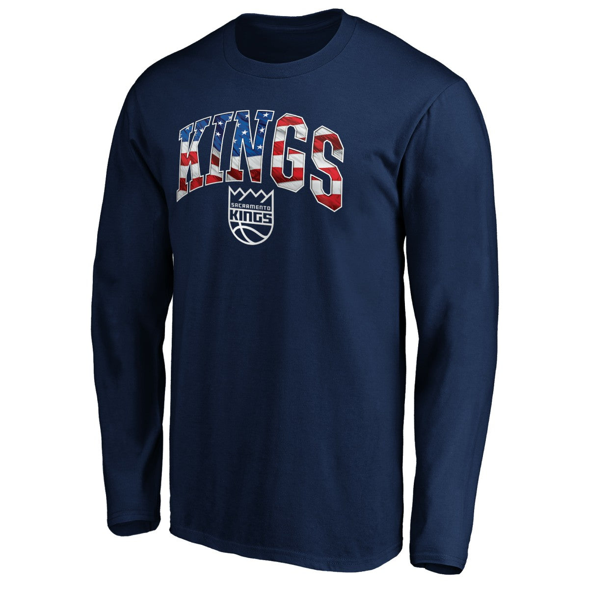 Sacramento Kings Banner Wave Long Sleeve T-Shirt - Navy online