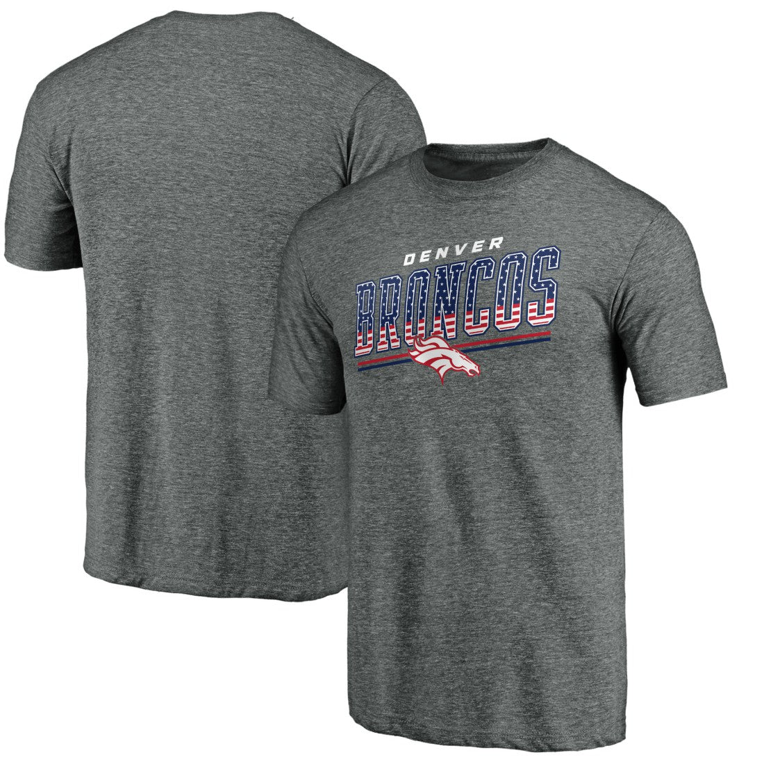 Denver Broncos Team Freedom Tri-Blend T-Shirt - Gray online