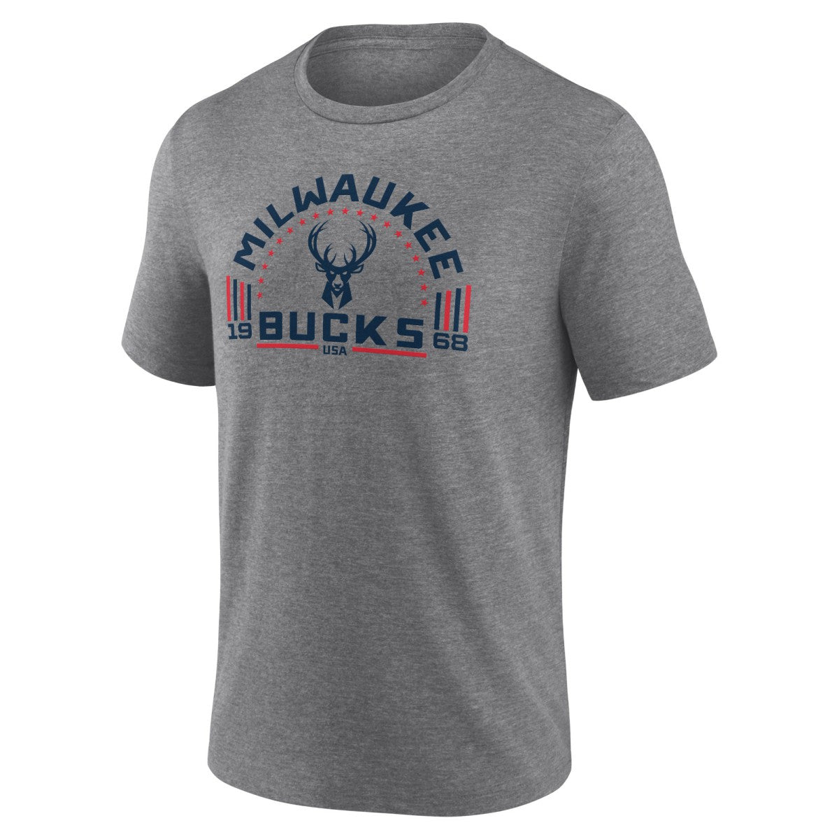 Milwaukee Bucks Team Freedom Tri-Blend T-Shirt - Gray cheap