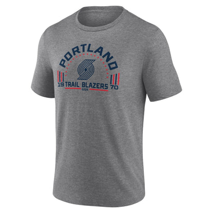 Portland Trail Blazers Team Freedom Tri-Blend T-Shirt - Gray on sale