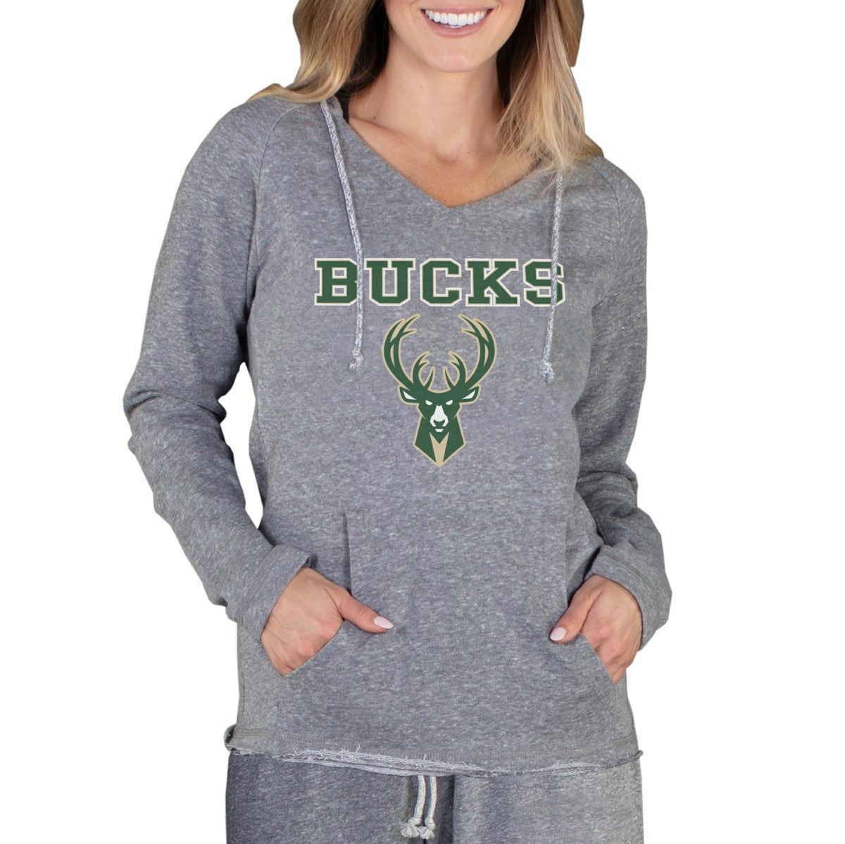 Milwaukee Bucks Concepts Sport Women's Mainstream Terry Hooded Top - Gray outlet